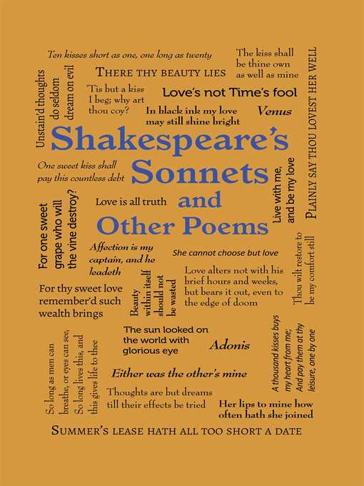 Title details for Shakespeare's Sonnets and Other Poems by William Shakespeare - Available